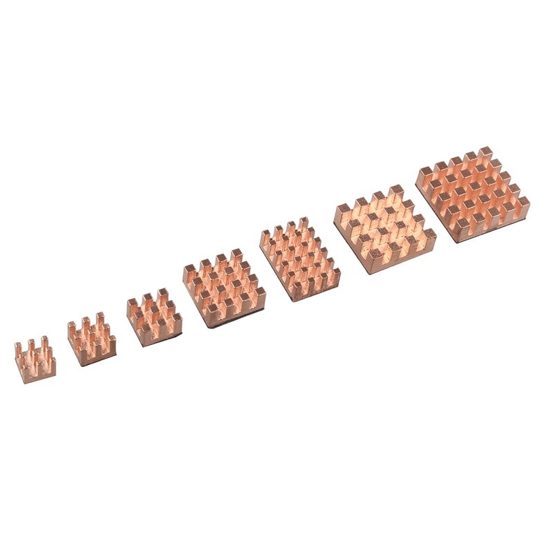 ZDE 20PCS Pure Copper Heatsinks CPU Cooler Heatsinks with Strong Thermal Conductivity Great Heat Dissipation Compatible with Raspberry Pi 5/Raspberry Pi 4 Model B - Image 2